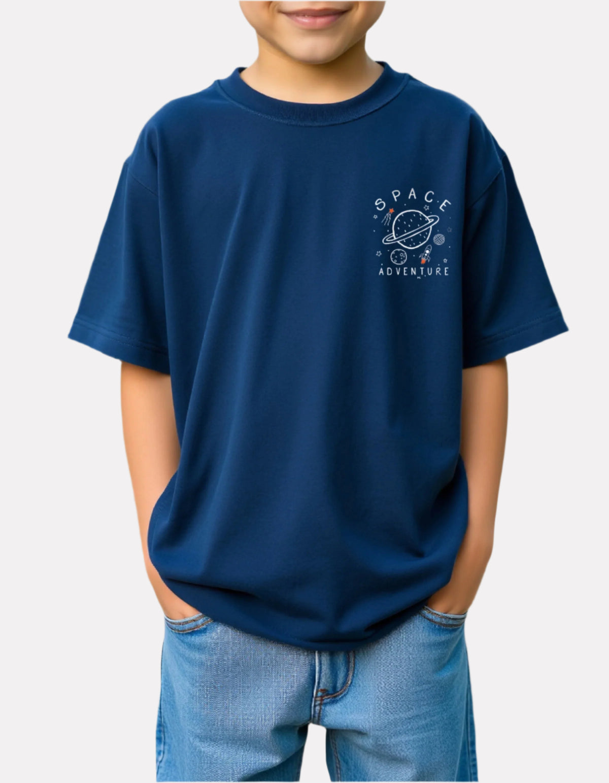 Boys Printed Oversized Cotton T-Shirt