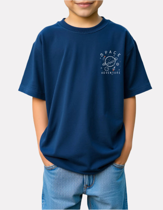 Boys Printed Oversized Cotton T-Shirt