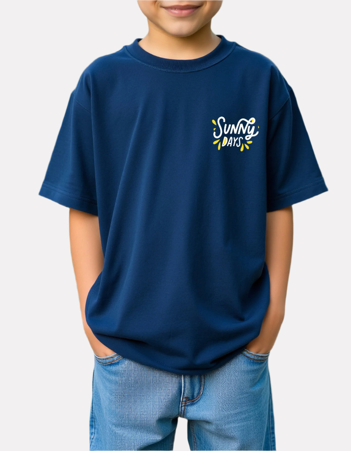 Boys Printed Oversized Cotton T-Shirt