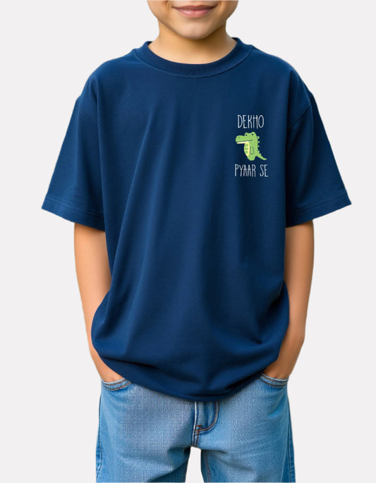 Boys Printed Oversized Cotton T-Shirt