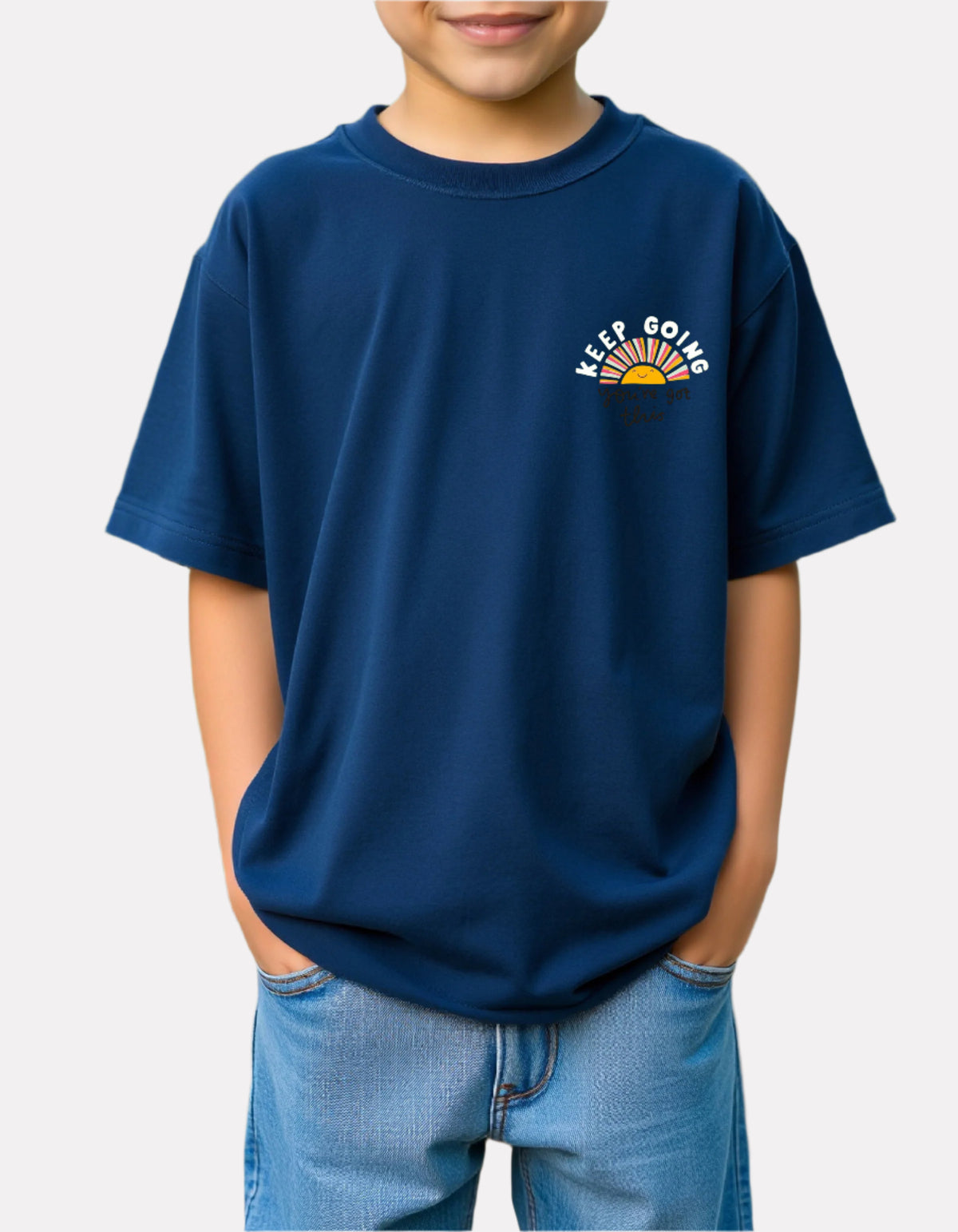 Boys Printed Oversized Cotton T-Shirt
