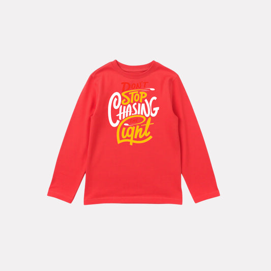 Minimalist Boys Cotton Full Sleeve T-Shirt