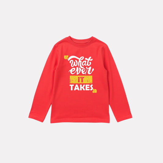 Minimalist Boys Cotton Full Sleeve T-Shirt