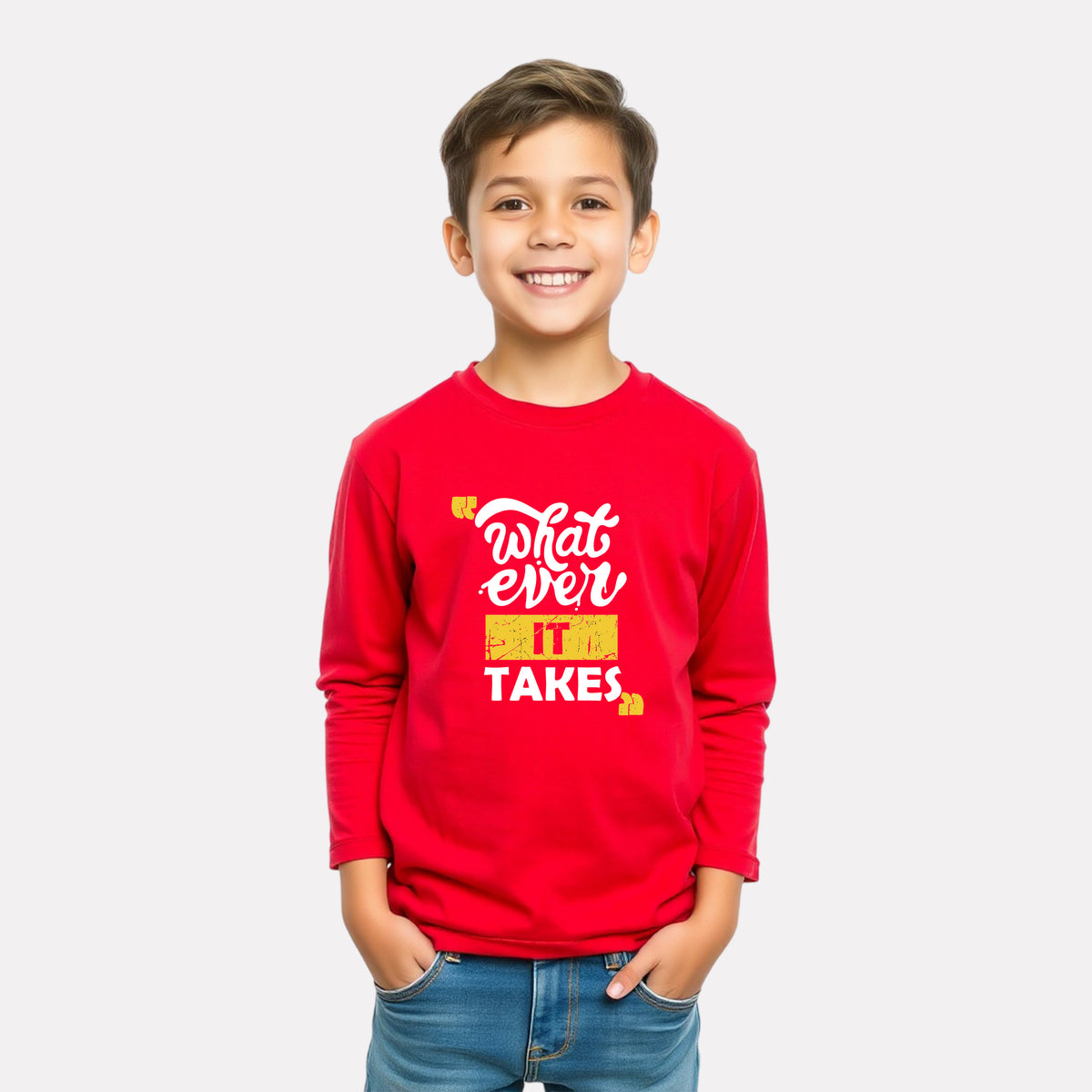 Minimalist Boys Cotton Full Sleeve T-Shirt