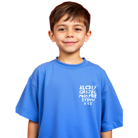 Boys Printed Extended Sleeves Oversized T-shirt
