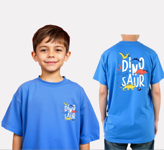 Boys Printed Extended Sleeves Oversized T-shirt