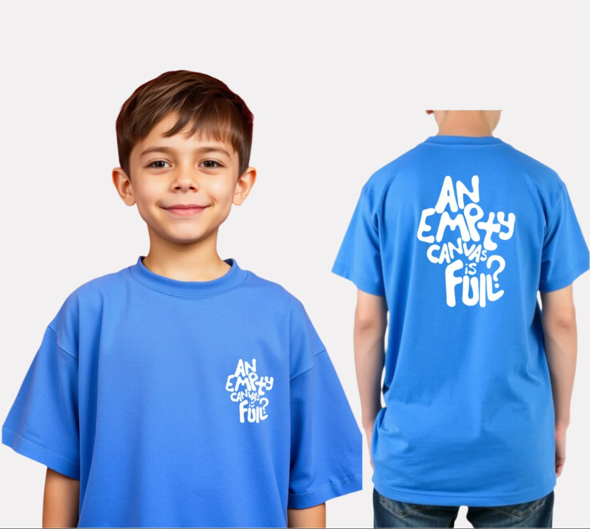 Boys Printed Extended Sleeves Oversized T-shirt