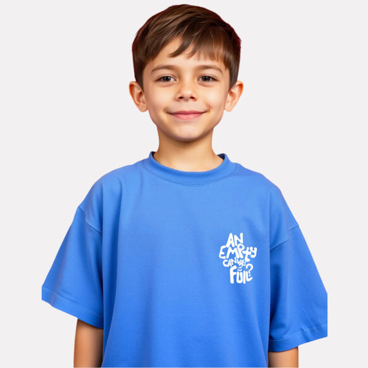 Boys Printed Extended Sleeves Oversized T-shirt
