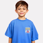 Boys Printed Extended Sleeves Oversized T-shirt