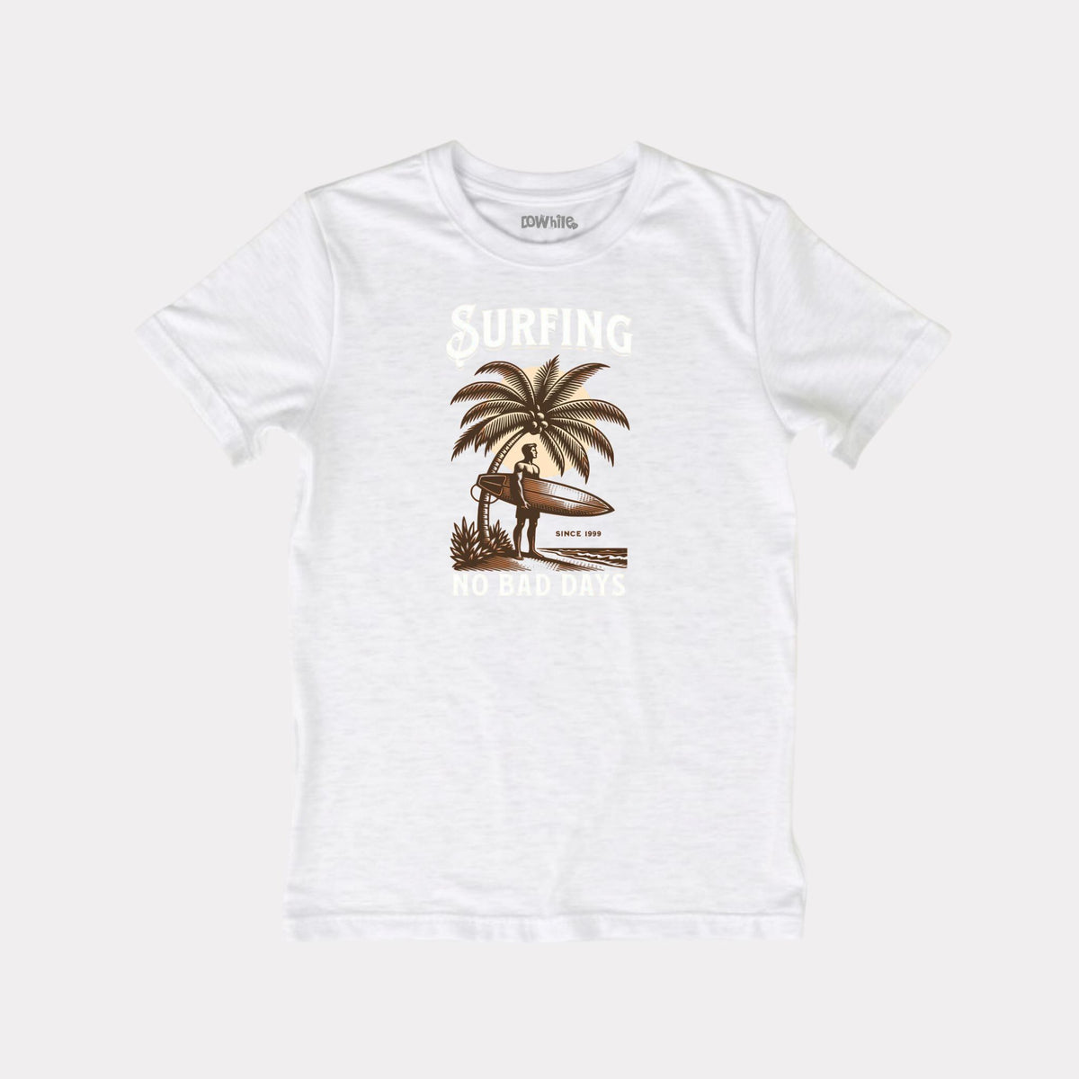 Boys White Melange T-shirt Black shorts Set