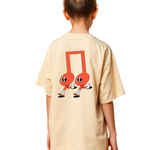 Girls Printed Extended Sleeves Oversized T-shirt