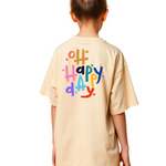 Girls Printed Extended Sleeves Oversized T-shirt