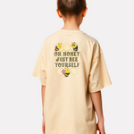 Girls Printed Extended Sleeves Oversized T-shirt
