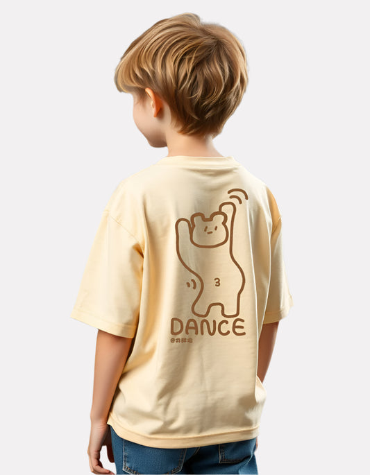 Boys Printed Extended Sleeves Oversized T-shirt