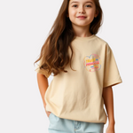 Girls Printed Extended Sleeves Oversized T-shirt