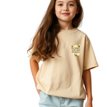 Girls Printed Extended Sleeves Oversized T-shirt