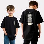 Boys Printed Extended Sleeves Oversized T-shirt