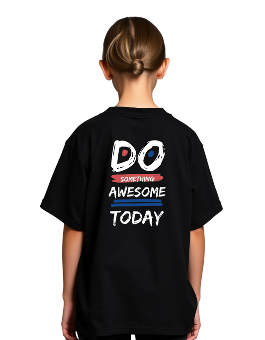 Girls Printed Extended Sleeves Oversized T-Shirt