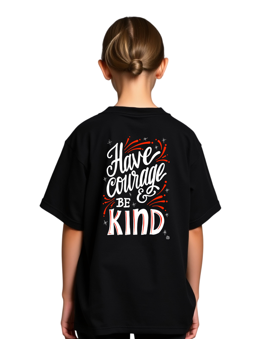 Girls Printed Extended Sleeves Oversized T-Shirt