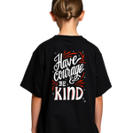 Girls Printed Extended Sleeves Oversized T-Shirt