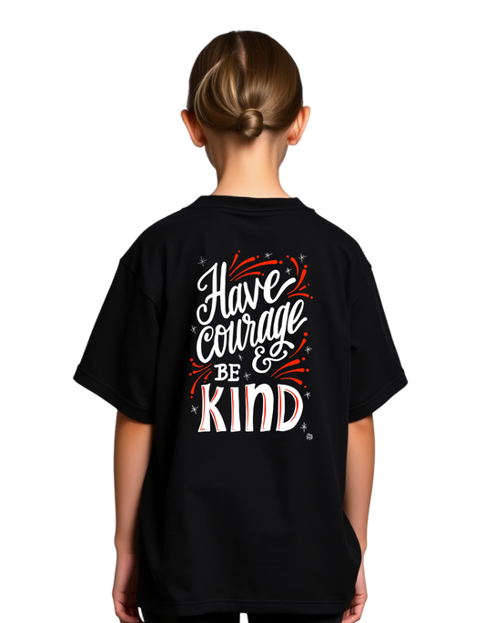 Girls Printed Extended Sleeves Oversized T-Shirt