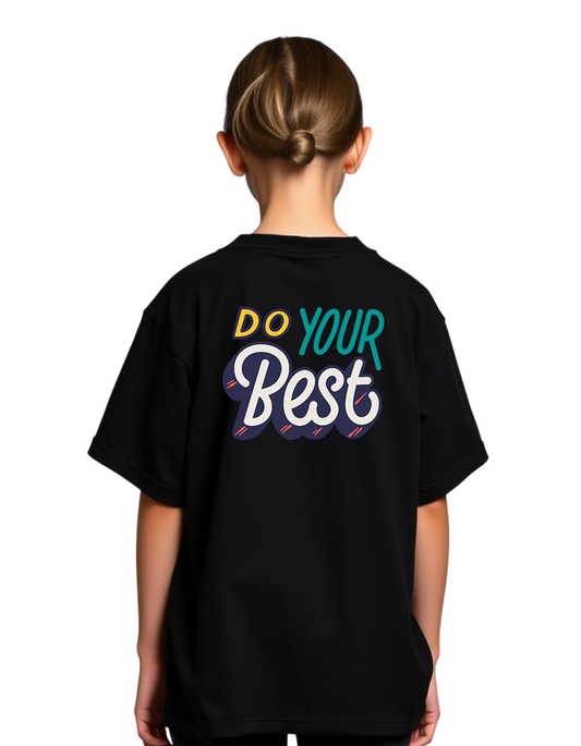 Girls Printed Extended Sleeves Oversized T-Shirt