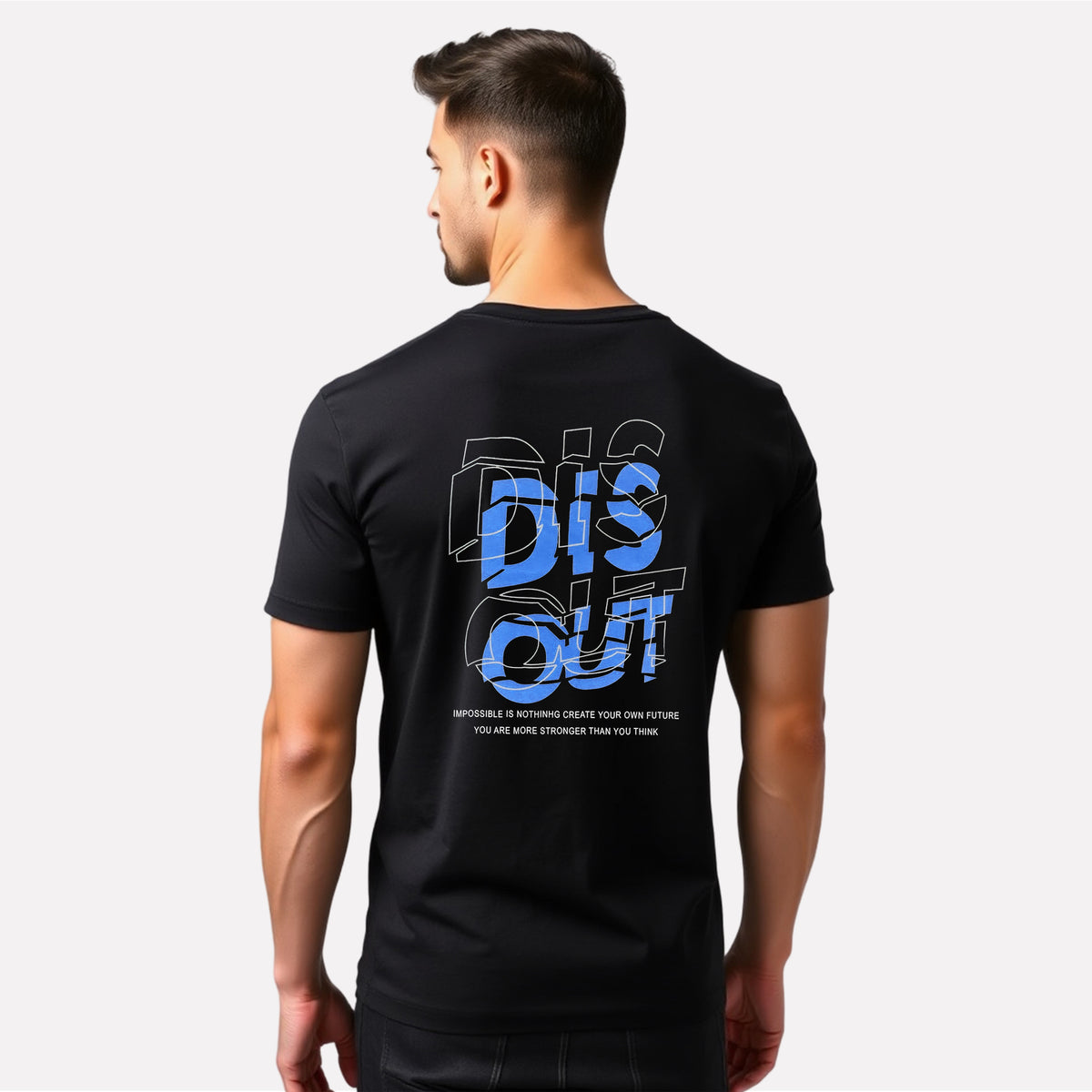 Men's 3-Pack Printed Round Neck Cotton T-Shirts