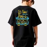 Boys Printed Extended Sleeves Oversized T-shirt