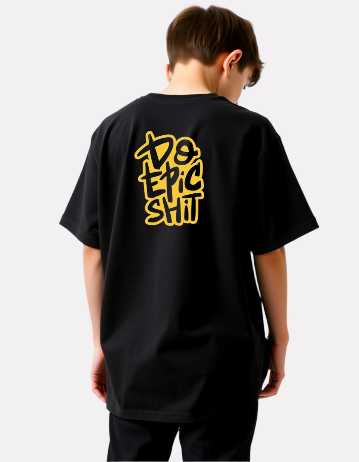 Boys Printed Extended Sleeves Oversized T-shirt
