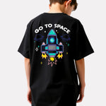 Boys Printed Extended Sleeves Oversized T-shirt