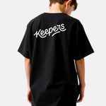 Boys Printed Oversized Cotton T-Shirt (Black)