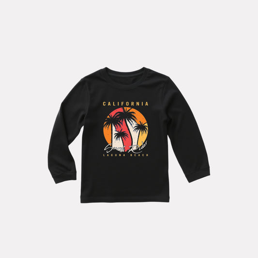 Trendy Full Sleeve Round Neck Printed T-Shirt