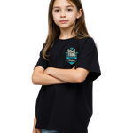 Girls Printed Extended Sleeves Oversized T-Shirt