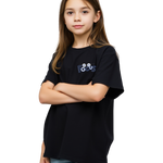Girls Printed Extended Sleeves Oversized T-Shirt