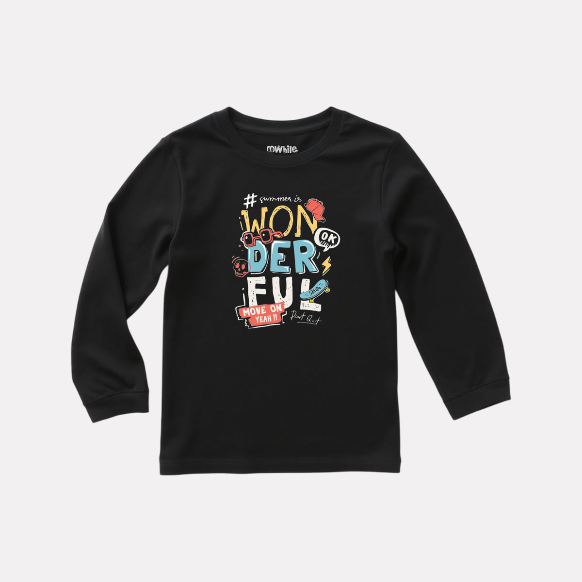 Soft & Cozy Full Sleeve Black Cotton T-Shirt