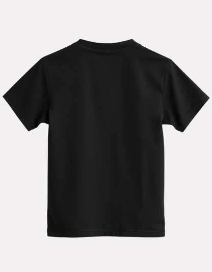 Junior Girls Plain T-Shirt Black Color