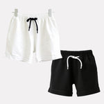 Boy Pack Of 2 Plain Pure Cotton Shorts