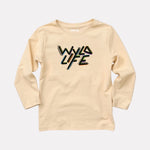 Beige Cotton Printed Full Sleeve T-Shirt for Boys