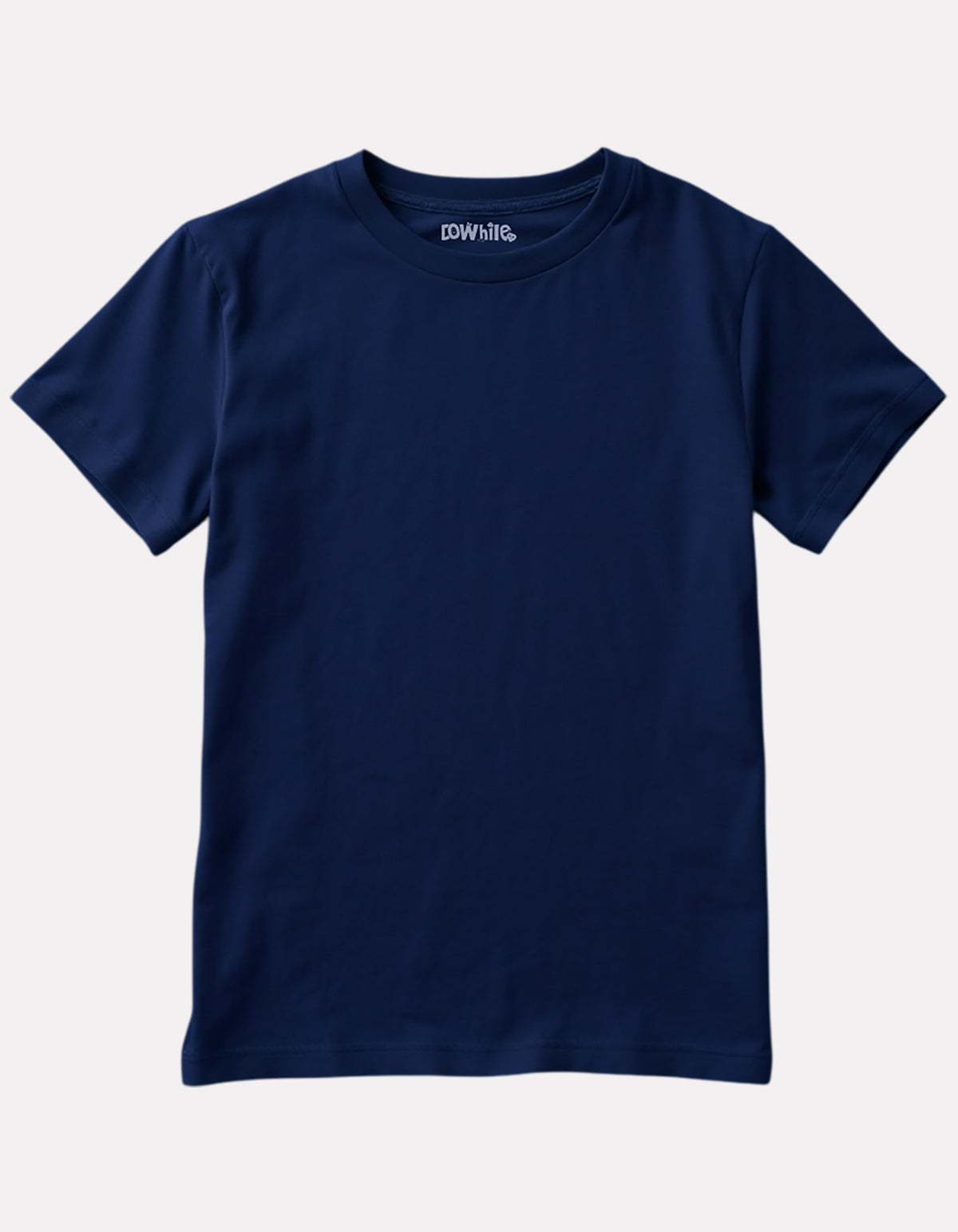 Junior Girl Plain Navy Blue Casual Cotton T-Shirt
