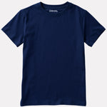 Junior Girl Plain Navy Blue Casual Cotton T-Shirt