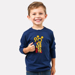 Boy Stylish Cotton Printed Full Sleeve T-Shirt