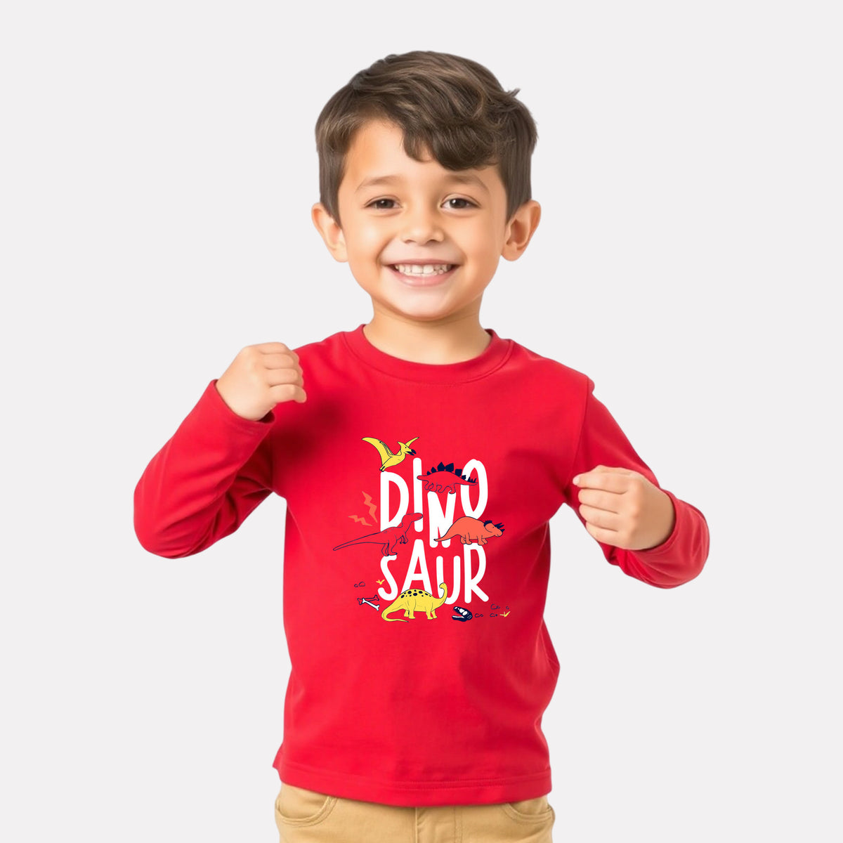 Boy Stylish Cotton Printed Full Sleeve T-Shirt