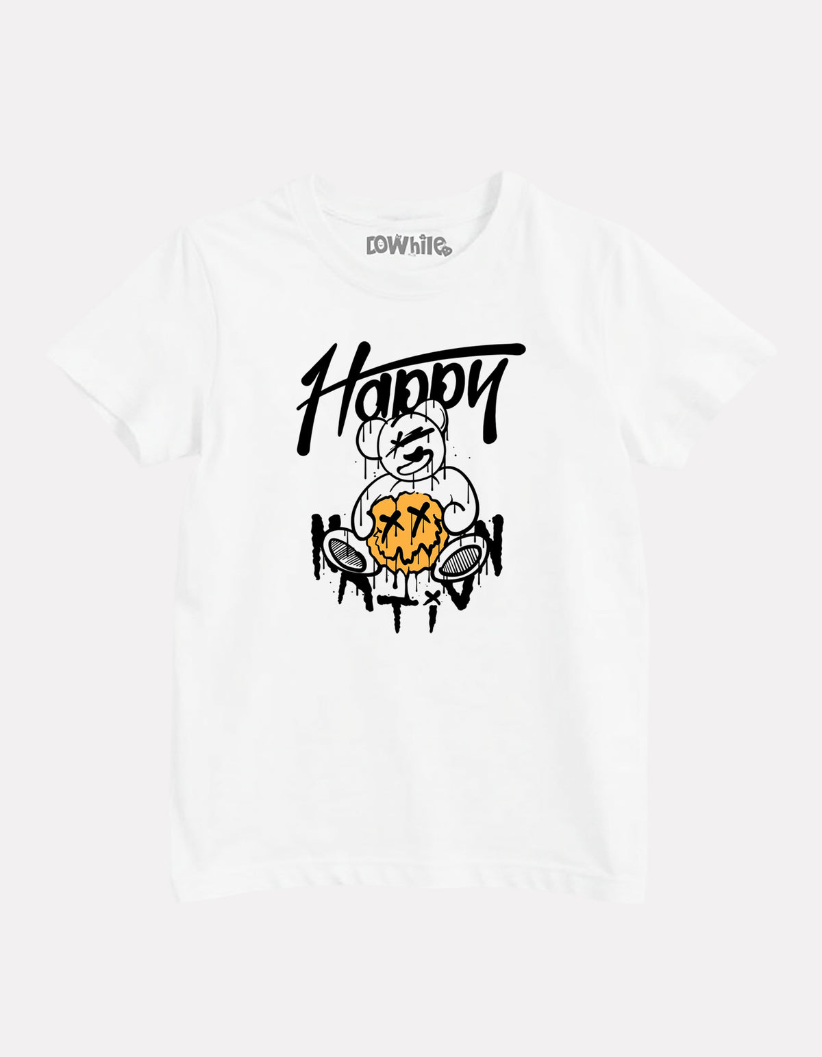 Junior Boy Printed White Casual Cotton T-Shirt