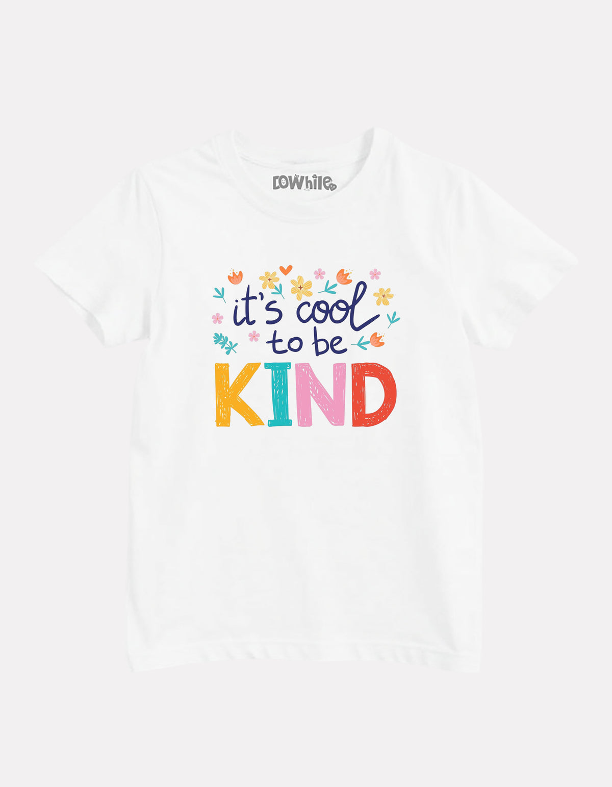 Junior Boy Printed White Casual Cotton T-Shirt