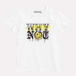 Junior Boy Printed White Casual Cotton T-Shirt