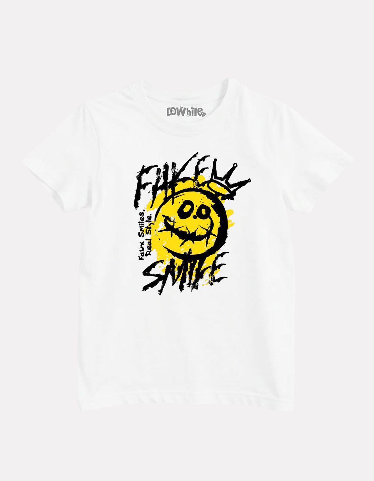 Junior Boy Printed White Casual Cotton T-Shirt