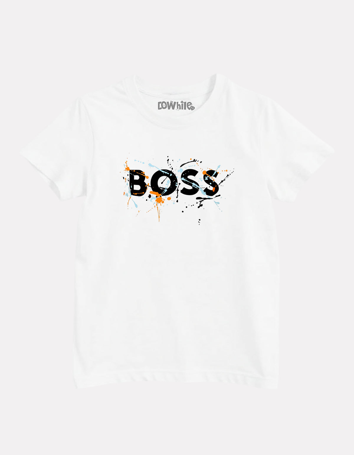 Junior Boy Printed White Casual Cotton T-Shirt