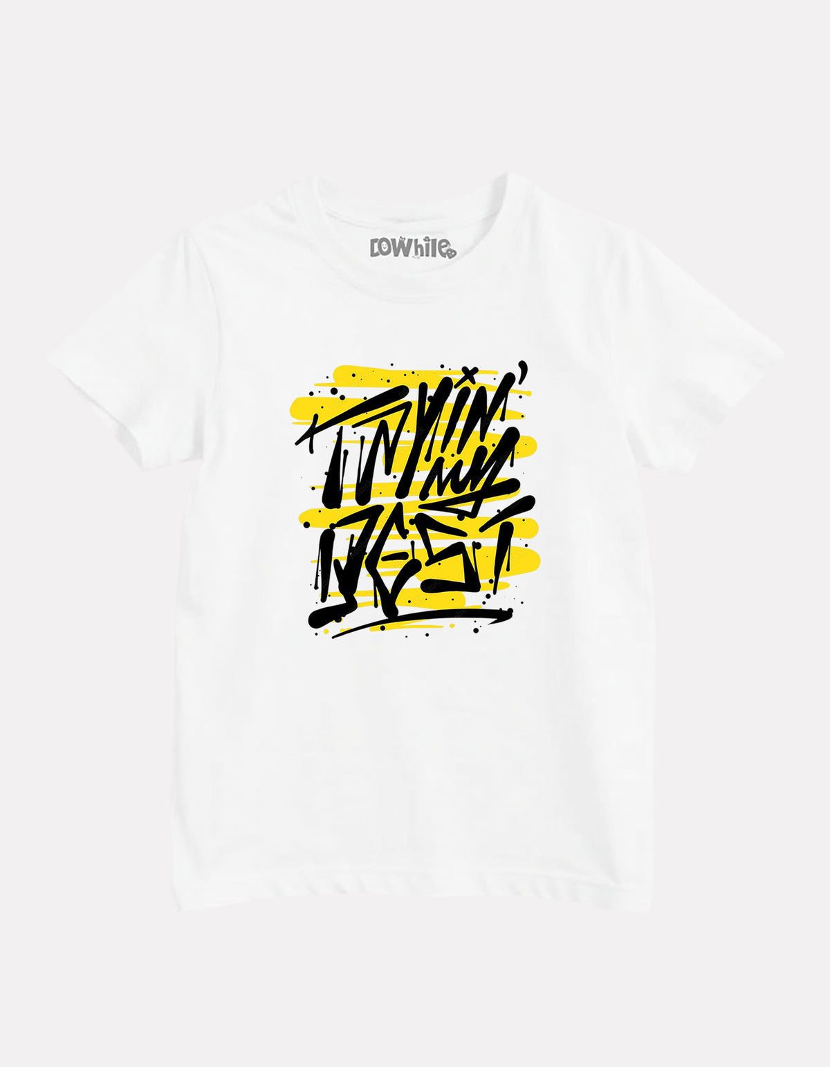 Junior Boy Printed White Casual Cotton T-Shirt