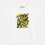 Junior Boy Printed White Casual Cotton T-Shirt