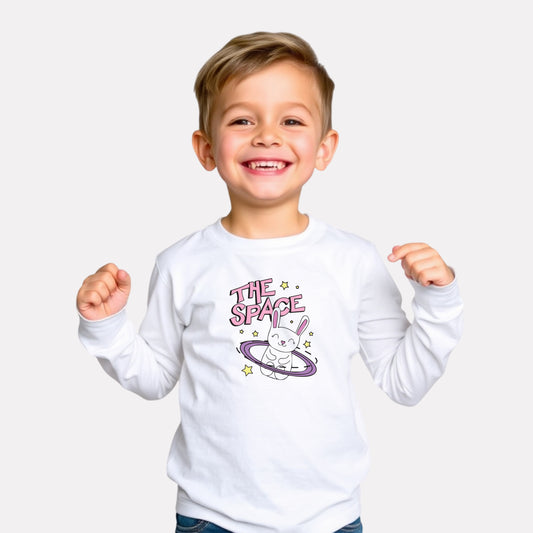 Boy Stylish Cotton Printed Full Sleeve T-Shirt